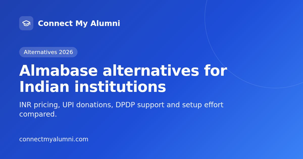 Almabase alternatives for Indian institutions